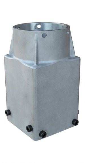 quadratischer Pfostenhalter